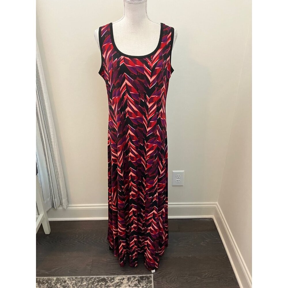 Calvin Klein Multicolor Sleeveless Maxi Dress Size Large
